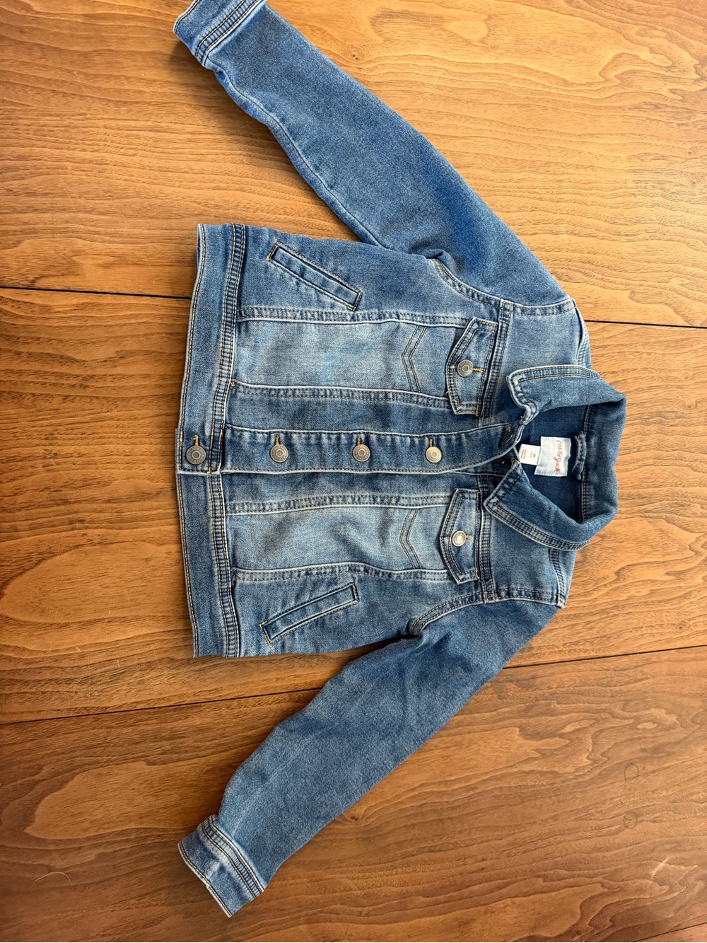 Cat & Jack Light Blue Denim Jean Jacket for Kids